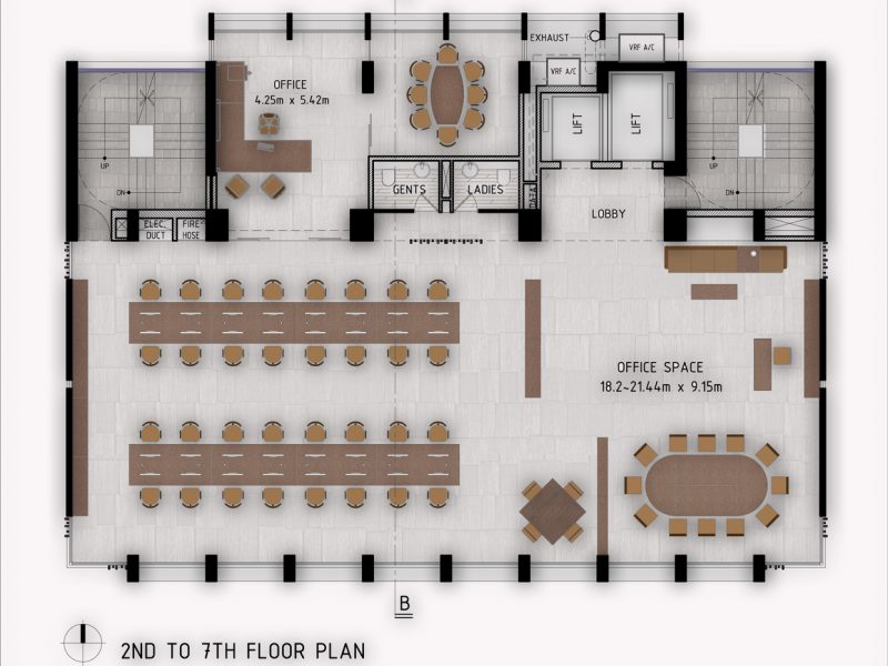 2nd -7th Floor Plan